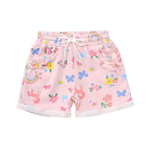 Jersey Cotton Unicorn Girls Shorts